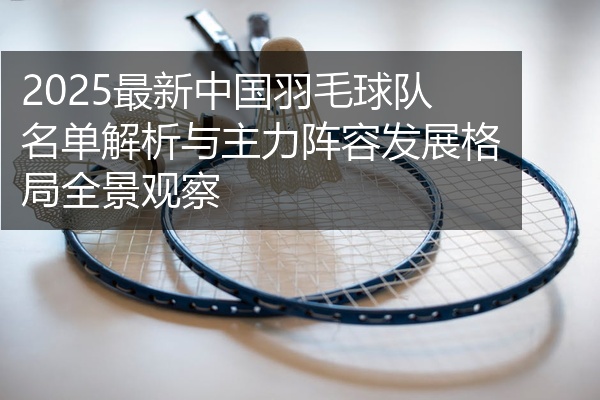 2025最新中国羽毛球队名单解析与主力阵容发展格局全景观察